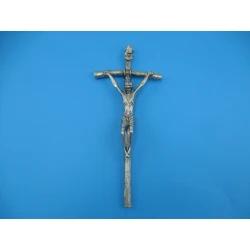 Krzyż Papieski metalowy.Duży 27 cm.Wersja LUX Nr.1